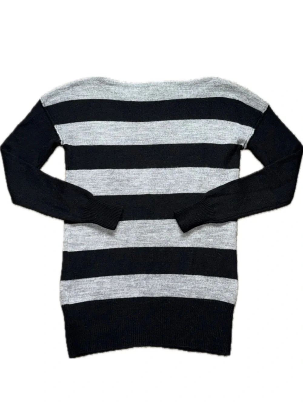 👚🌫️ J.CREW Sailor Stripe Boatneck‎ Alpaca Wool Blend Knit Sweater | Women's S